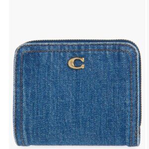 COACH Denim Bifold Wallet (DEEP BLUE)